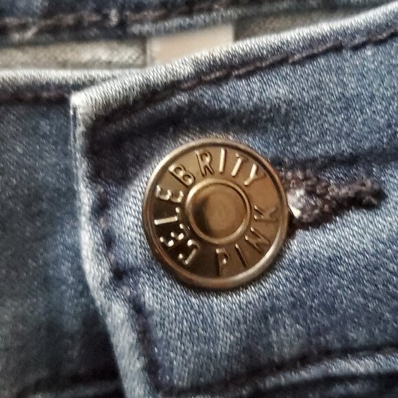 Celebrity Pink Curvy Skinny Retro High Waisted Denim Jegging- Indigo Blue Wash - Picture 15 of 15